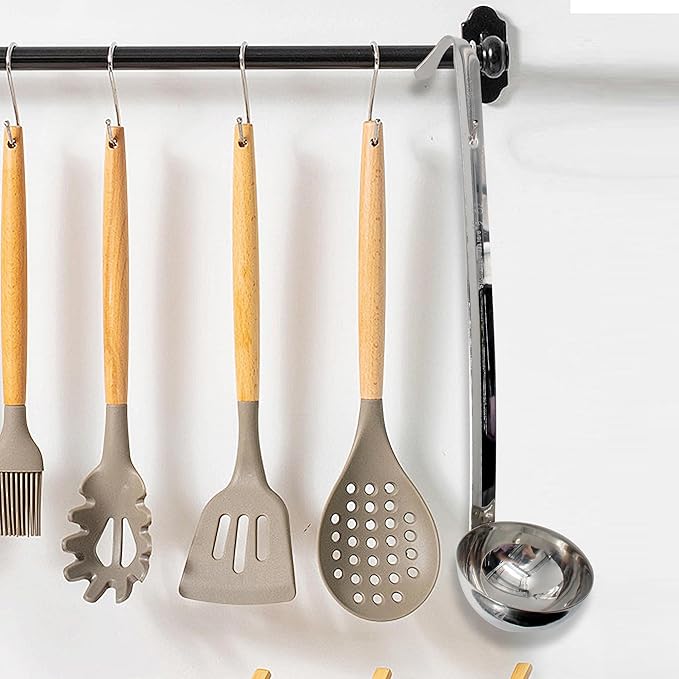 2PCS 10 Inch Stainless Steel Soup Ladle with Long Handle for Kitchen, Cooking, Soup, Sauce(1 oz)