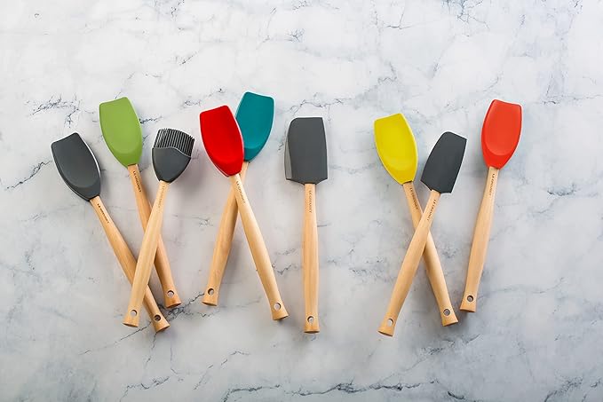 Le Creuset Silicone Craft Series Small Spatula, 11 1/8" x 1 3/4", Peche