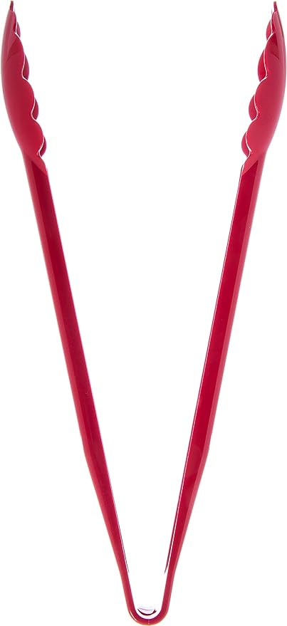 Carlisle FoodService Products Carly Salad Tong, 12" Utility Tong, 12 Pack