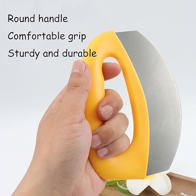 1 Pcs Pizza Cutter With Cover, Dought Scraper Pastry Pizza Tools, Sharp Food Pizzas Spatula Yellow Kitchen Accessories for Lattice Dough Food