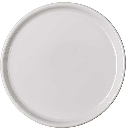 Carlisle FoodService Products Stadia Reusable Plastic Plate Appetizer Plate for Home and Restaurant, Melamine, 7.25 Inches, Greige, (Pack of 12)