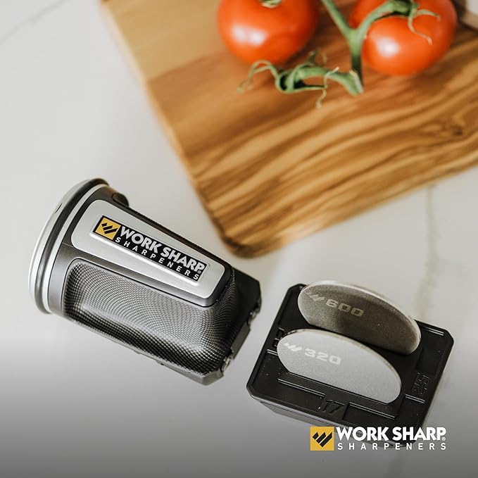 Work Sharp Rolling Knife Sharpener- 4 Sharpening Angles - For All Kitchen Knife Sets