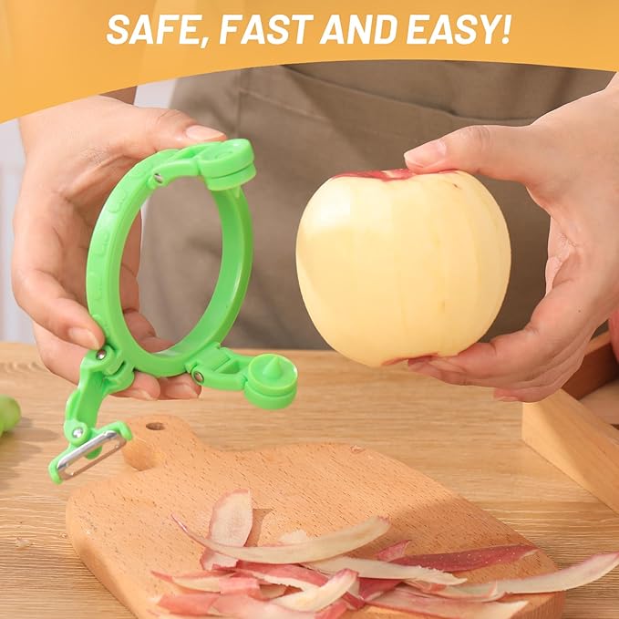 Handheld Apple Peeler for Apple Pear YORSEEK Manual Rotating Apple Pear Peeler Zester Kitchen Gadget Apple Peeling Hand Rotation Fruit Spiralizer Peeler Machine Gift Ideas