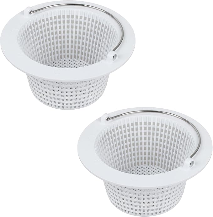 HNF SPX1091C Above Ground Skimmer Basket for SP1091C1 SP1091C2 SPX1091C1 51-150-1084 513330 Compatible with Hayward Automatic Skimmer SP1091LX SP1091WM Ground Pool Skimmer Basket with Handle 2 Pack