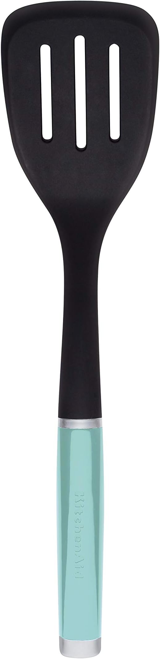 KitchenAid Classic Nylon Slotted Turner, 13.66-Inch, Aqua Sky