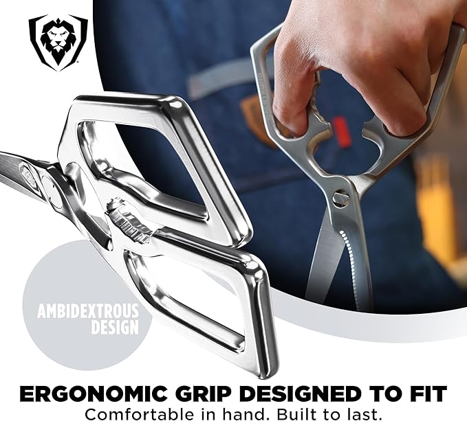 Dalstrong Kitchen Scissors All Purpose - Japanese Stainless Steel - Ambidextrous Kitchen Shears for Food - Detachable - Heavy Duty Scissors Sharp Scissor - Herbs, Pizza, Poultry Meat Cutting Scissors