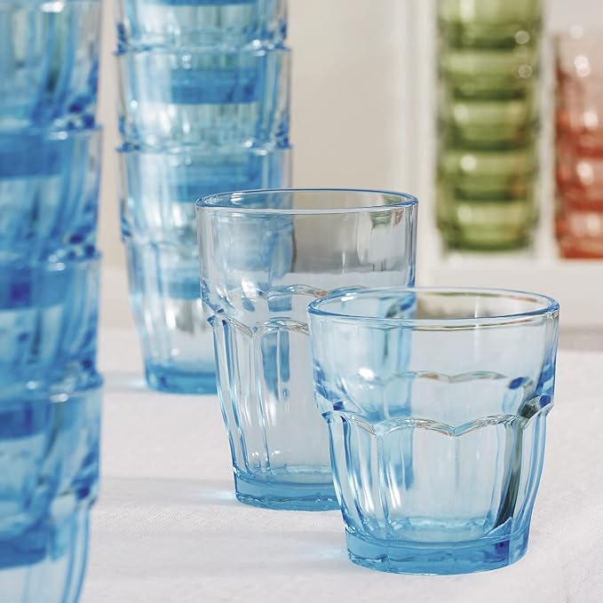Bormioli Rocco 12.5 oz. Rock Bar Lounge Stackable Long Drink Glass, Ice, Set of 6 (Pack of 3)
