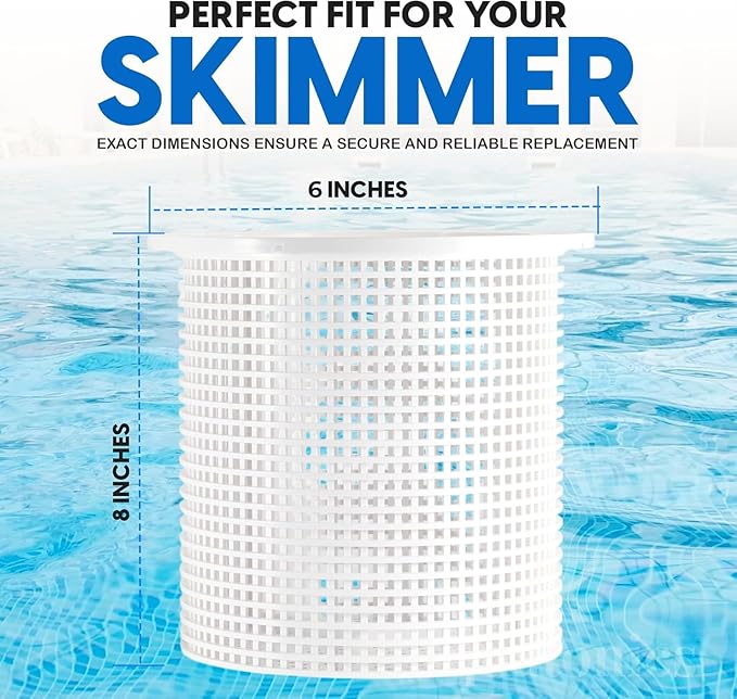 Replacement R38013A and R38013B Admiral Skimmer Basket and Weir Compatible with Pentair Floating Weir, Aladdin B-37, 850001-S-10 | Heavy Duty Plastic Skimmer Basket Fits for Clean Swimming Pool Water