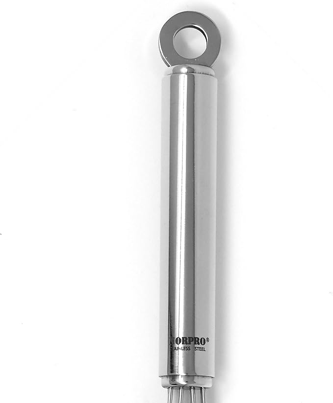 Norpro Flat Oval Whisk Stainless Steel, 9-Inch, Silver (2317)