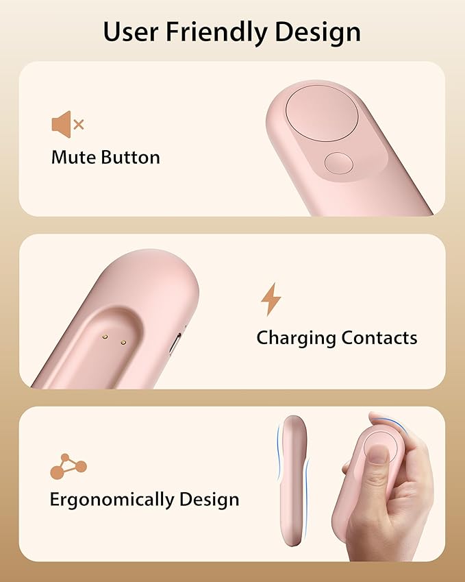 Page Turner for Kindle, Stouchi 2 in 1 Pink Magnetic Paperwhite Oasis Scribe Kobo Clicker Accessories Wireless Remote Control for iPad, iPhone, Tablets Camera Video Record Shutter Selfie