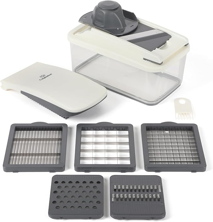 Calphalon Aero 8 in 1 Vegetable Chopper and Dicer, Food Chopper with Container