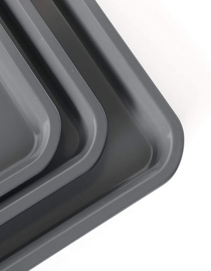 Calphalon Legacy 10-Piece Nonstick Bakeware Set, PFA-Free Nonstick Coating, Oven Safe, Includes Sheet Pans, Muffin Pan, Round Cake Pans, Loaf Pan and Cooling Rack, Blue/Grey Interior