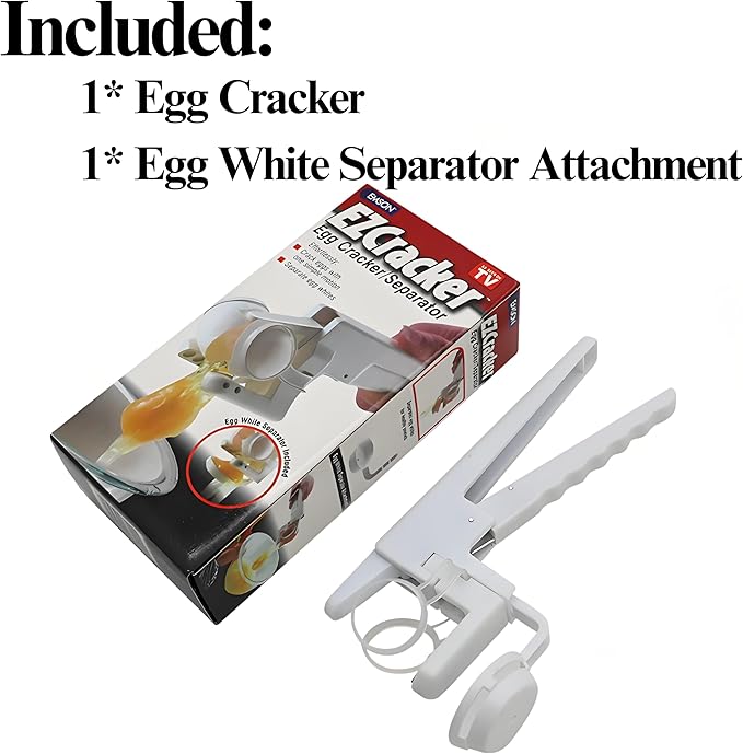 Egg Shell Opener-2025 New Egg Shell Opener for Raw and Hard Boiled Eggs,Stainless Steel Egg Cracker Tool for Cutting Eggs,Egg Separator Kitchen Gadgets for Cooking Bakery!
