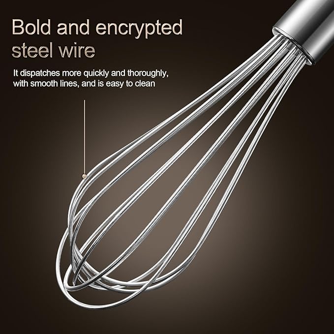 Aniso Stainless Steel Whisk (6 inches, Silver)1