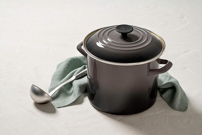 Le Creuset Enamel On Steel Stockpot, 8 qt., Oyster