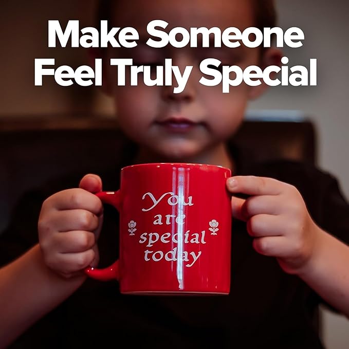 You Are Special Today Red Plate and Cup Set – Original Celebration Dish – Iconic Gift for Birthdays, Mother's Day & Milestones – German Ceramic Tradition – Dishwasher Safe
