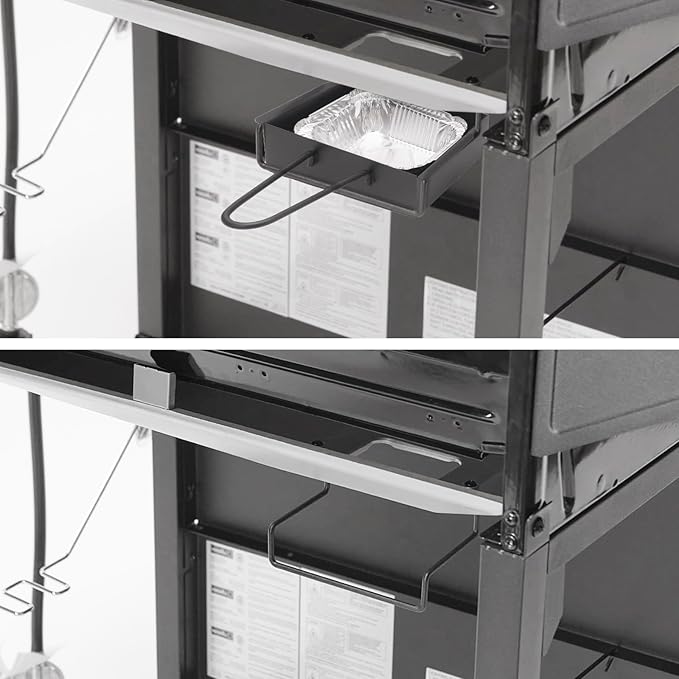 Grill Drip Pan for Nexgrill 720-0830H with 15Pack Aluminum Foil Liner,Grease Catcher Cup Box for Home Depot Nexgrill 720-0830D,720-0888N,720-0925P,720-0896,720-08882A,Grease Pan for Cuisinart CGG-7400
