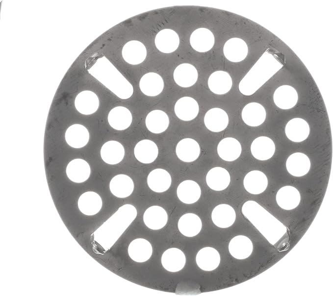 OCS Parts Set of Two Commercial Kitchen Sink Flat Strainers | Universal Fit 3-Inch Stainless Steel Strainer | Fits Most 3 Tier Compartment Sinks (2-Pack)