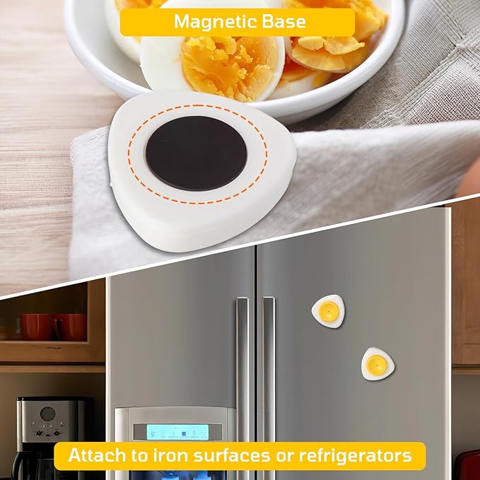 Magenetic Egg Piercer Tool for making holes in raw eggs to achieve perfectly boiled eggs, egg hole puncher Pricker with Safety Lock Egg Pin, and an egg separator for separating egg whites from yolks