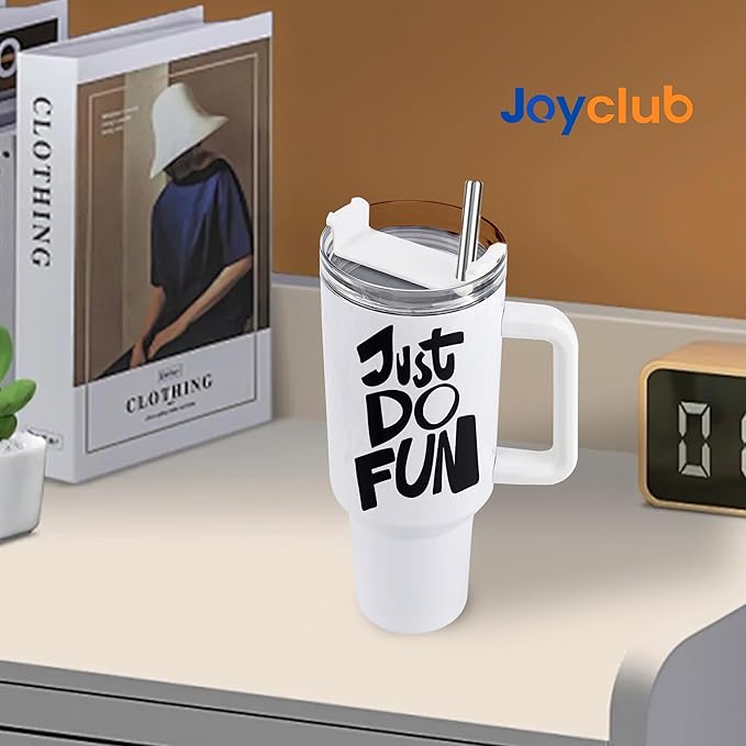 Joyclub 16 Pack 40 OZ Sublimation Tumblers with Handle Blank Insulated Large Tumbler Bulk, Coffee Travel Cups Stainless Steel Travel Mug for Diy Craft Heat Press Print