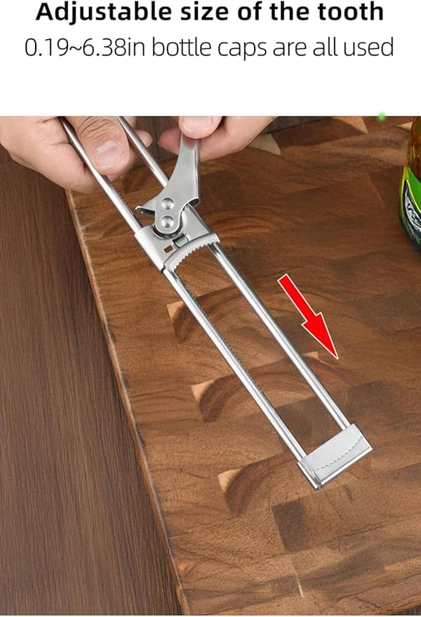 LYW Jar Openers,Adjustable Multifunctional Stainless Steel Can Opener,Stainless Steel Can Opener Bottle Jar Lid Gripper Household Kitchen Tool, Manual Jar Bottle Opener Kitchen Accessories