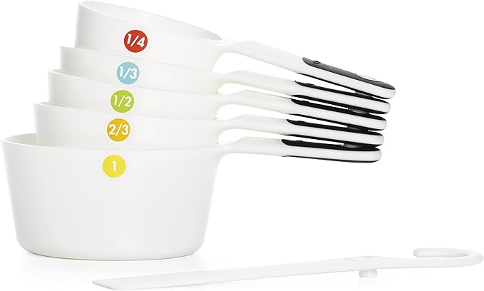 OXO Good Grips 6-Piece Plastic Measuring Cups- White