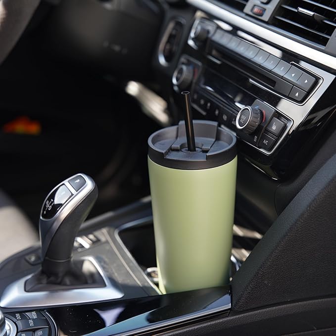 34 OZ Insulated Tumbler with Lid and 2 Straws Stainless Steel Water Bottle Vacuum Travel Mug Coffee Cup,Taro