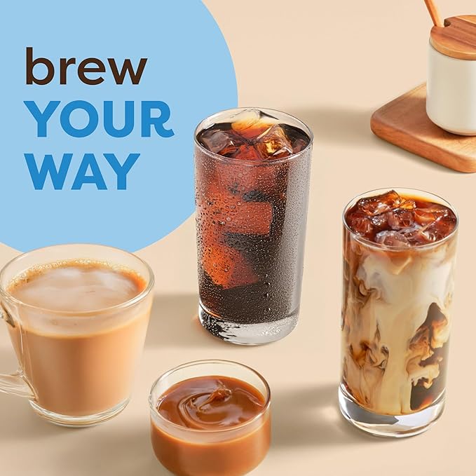 Keurig K-Iced Coffee Maker, Single Serve K-Cup Pod Iced Coffee Maker, With Hot and Cold Coffee Capabilities, Brews Any K-Cup Pod, Gray