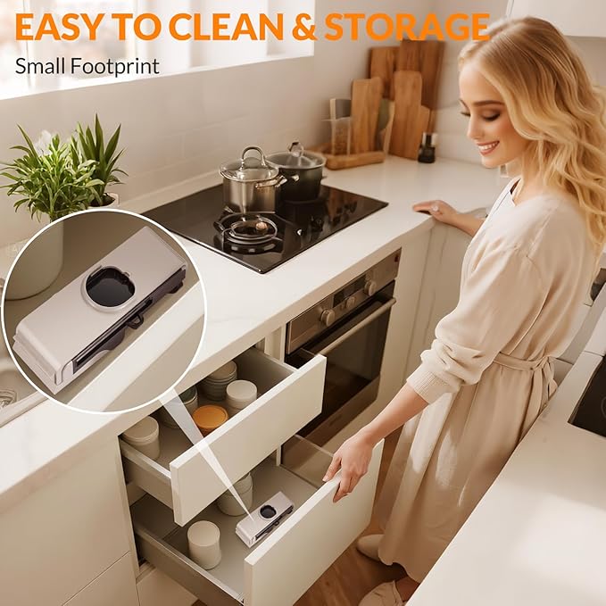 All safe mandoline slicer and chopper for kitchen, FEICO multifunctional vegetable cutter for vegetable veggie potato chip