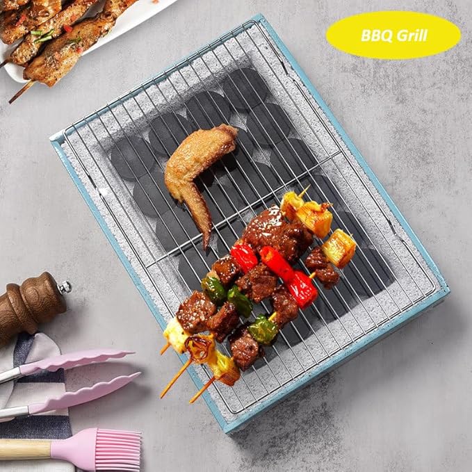 2 Pack CoolingRack, 12.2"x7.9" Heavy Duty Stainless Steel Baking Cookie Cooling Rack Oven Safe Wire Rack for Oven Safe Cooking Grilling (2 Pack)
