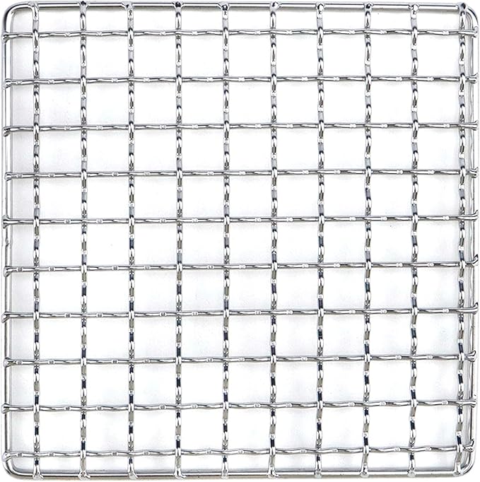 Cooling Rack Stainless Steel Metal Wire Rack Barbecue Carbon Baking Net Grill Square Cooling Rack 130×130mm/5.12×5.12in, Square