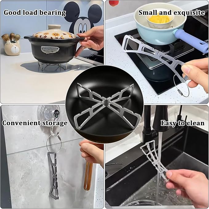 MIUPOO Cooking Rack,Stainless Steel Steam Tray,Cooling Steaming Grilling Rack Removable,for Cooking Steaming Cooling,4.85 Inches,2 Pieces.