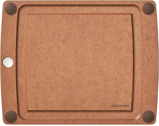 Epicurean All-in-One 11.5" × 9" Cutting Board, Nutmeg