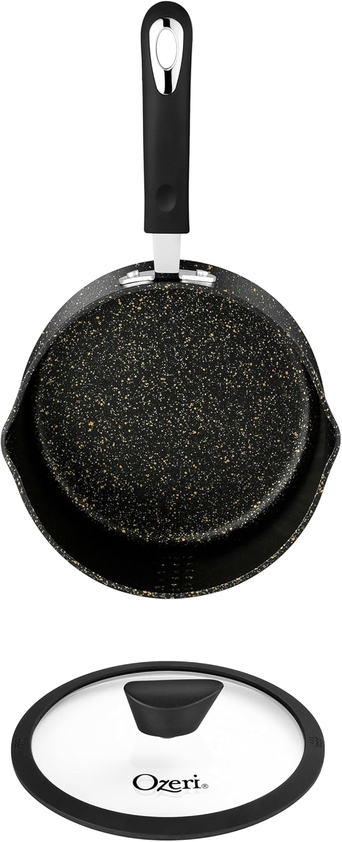 The All-In-One Stone Saucepan and Cooking Pot by Ozeri - 100% APEO, GenX, PFBS, PFOS, PFOA, NMP and NEP-Free German-Made Coating