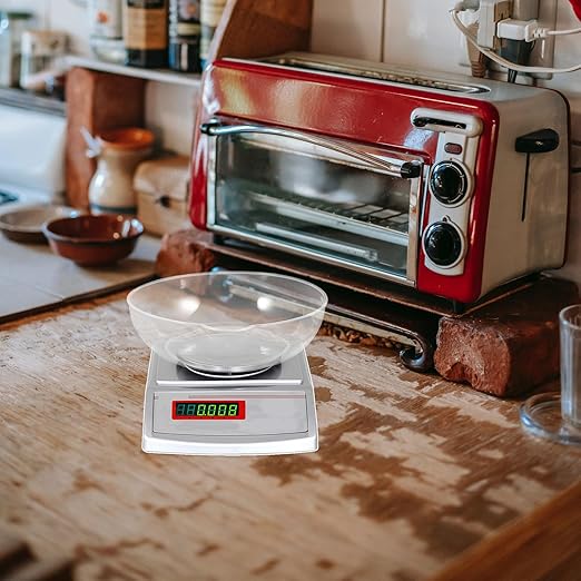VILLCASE Food Scale Bowl - Electronic Scale Tray for Cooking, Food Pan Plastic Plate for Household Weight Measurement, Jewelry Baking Meal Prep Dieting