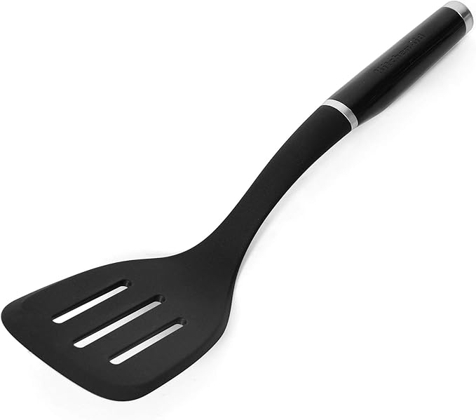 KitchenAid Classic Nylon Slotted Turner,13.66-Inch,Black,(Pack of 12)