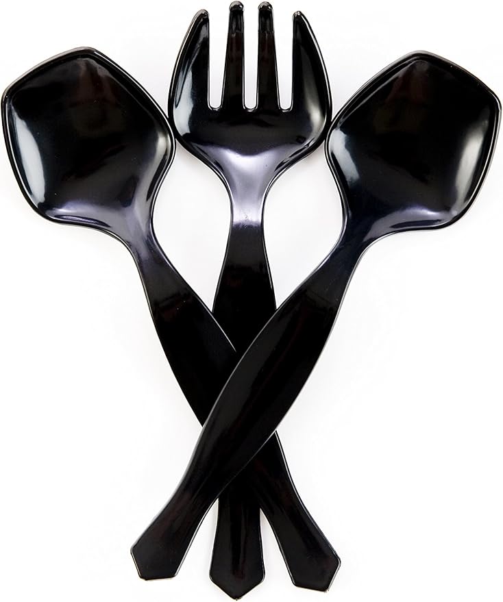 Transitions2earth Biodegradable EcoPure Economy Serving Utensils Combo Pack - 18 Count - Earth-Friendly, BPA-Free, Heavy Duty, Heat Resistant, Recyclable Utensils