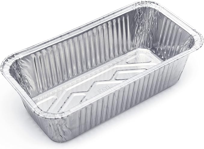 (600 Pack) Premium 2-LB Bread Loaf Baking Pans - 8.5" x 4.5" x 2.5" l Heavy Duty l Disposable Aluminum Foil Tins for Cakes Meatloaf Lasagna