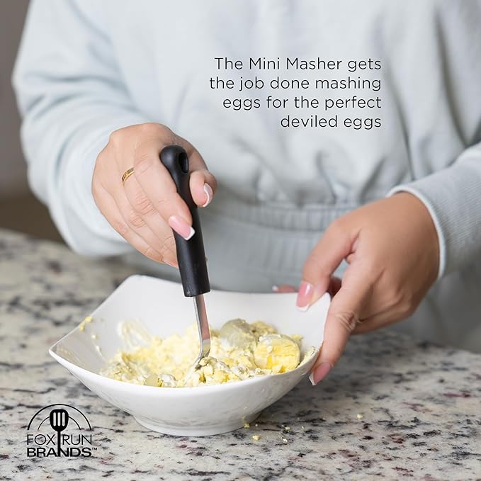 Fox Run Deviled Egg Making Kit, Includes Boiled Egg Timer, Masher and Deviled Egg Piping Tool