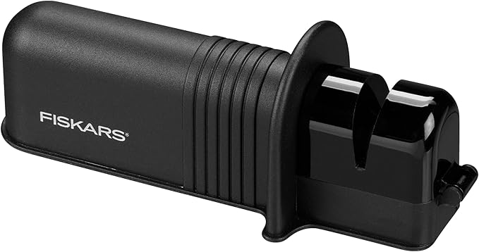 Fiskars Axe and Knife Blade Sharpener - Outdoor and Backyard Tools - Black