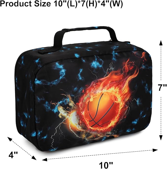 LEDAOU Lunch Box Kids Insulated Lunch Bag Boys Girls Toddler Reusable Lunchbox for School Picnic Hiking