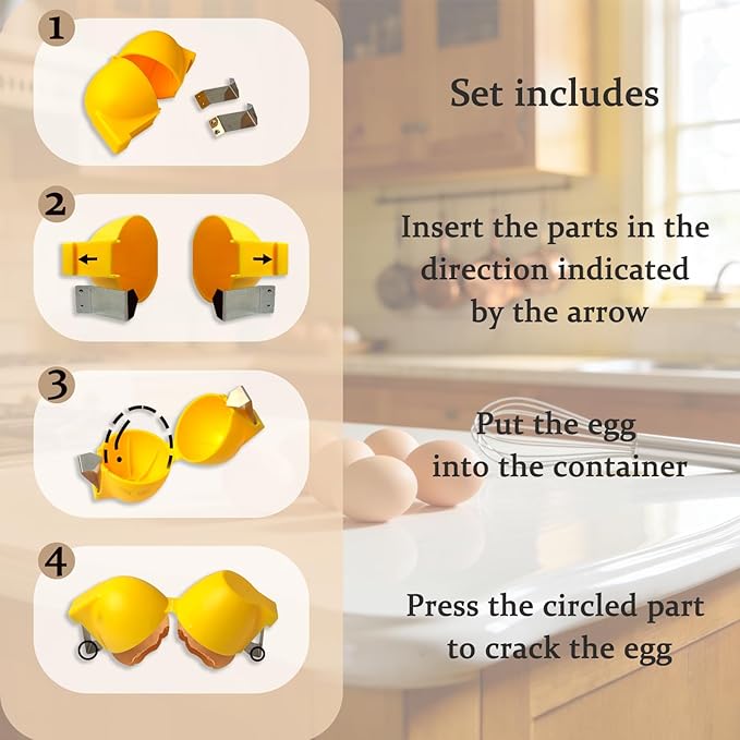 Egg Shell Opener ｜Eggs Peeler Shell Remover ｜Multifunctional Egg Separator for Raw and Hard-Boiled Eggs ｜ Portable Stainless Steel Egg Cracker Kitchen Tool (Pink)