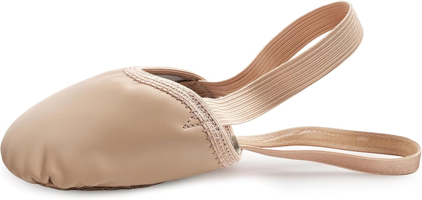 Stelle Leather Half Soles Dance Shoes Womens Lyrical Pirouette Turners Dance Shoes for Turning (Girls/Boys/Men/Adult)
