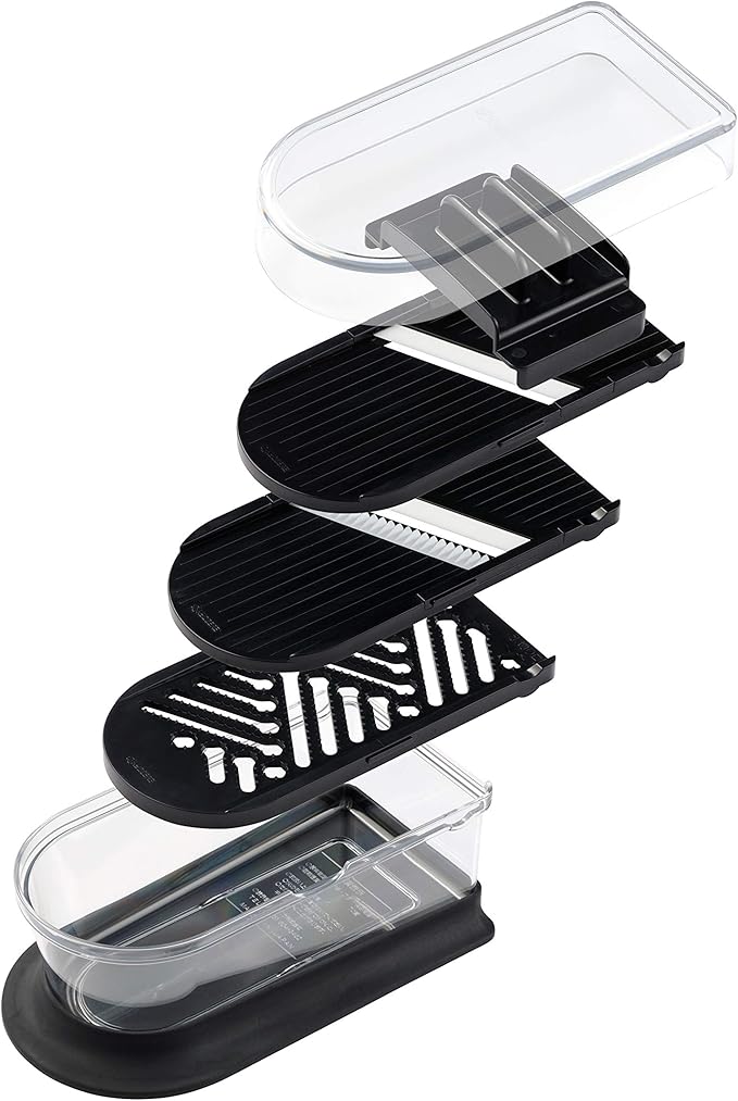 Kyocera Advanced Ceramics 6-Piece Mini Slicer Sets Inludes: Mandoline Slicer; Julienne Slicer; Grater; Storage Container; Handguard