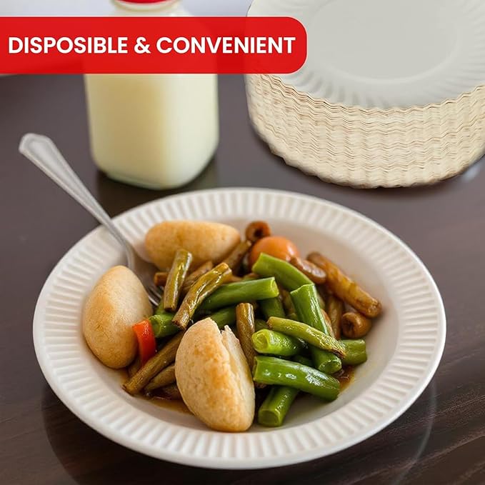 6 Inch Round paper Plates (200)