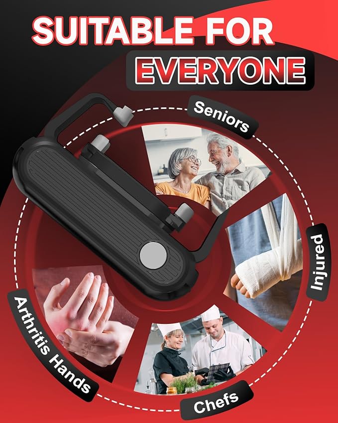 Electric Jar Opener One-Touch High Torque, Hands-Free Jar Opener for Weak Hands & Seniors, Battery Operated Jar Opener Kitchen Tool, Fits Most Jar Sizes, Grey/Black