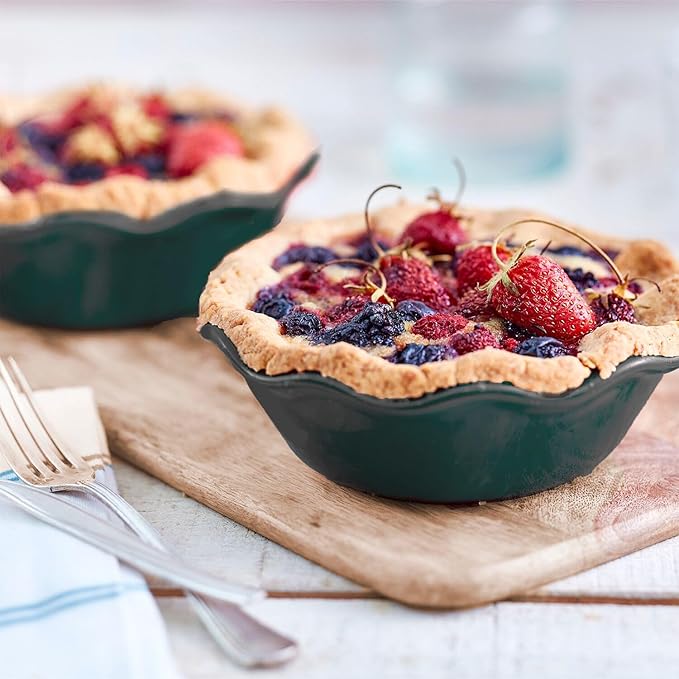 Emile Henry Modern Classics Mini Pie Dish (Set of 2)| Evergreen