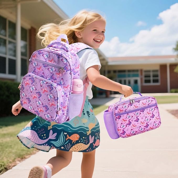 RHCPFOVR Kids Lunch Bag - Insulated Lunch Box for Boys Girls,Washable Lunch Bag and Reusable Toddler Leak-proof Lunchbox for School and Daycare