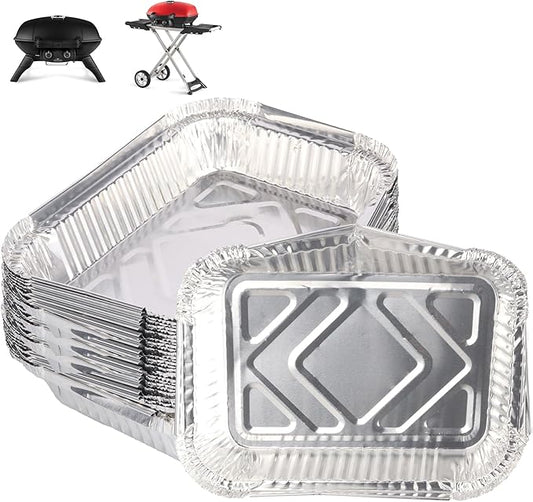 62006 Drip Pan Liners for Napoleon TravelQ 285 Sreies Gas Grill TQ285X, TQ PRO285, TQ285-BL-1, TQ PRO285X, PRO285-BK, TQ285X-RD-1-A, TQ240-BL, TQ240,Aluminum Grill Pans for Napoleon Accessories, 40PCS