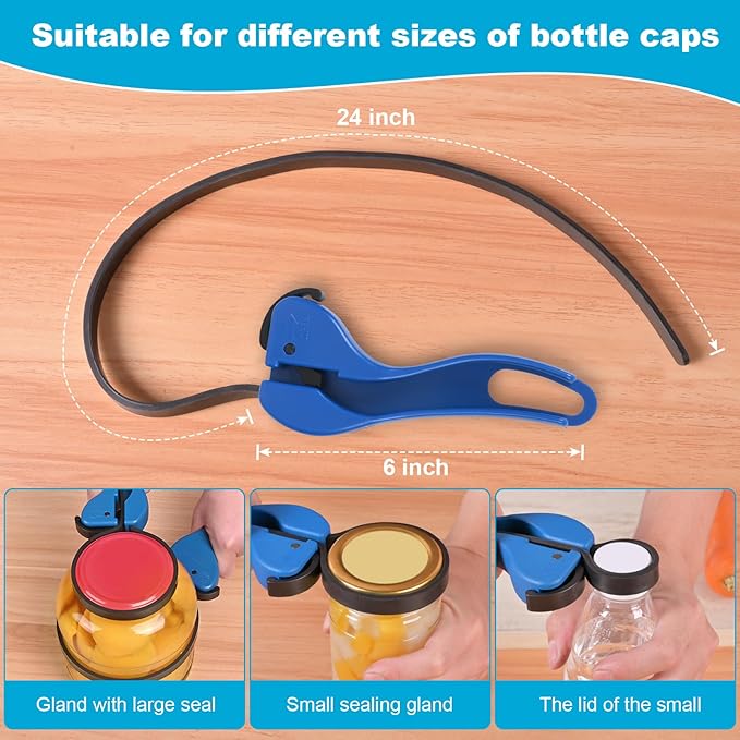 Double-Handle Jar Opener, Manual Jar Openers for Seniors, Gifts for Weak Hands with Arthritis, Patent | Unique Kitchen Gadgets Please note the opening direction indicator on the handle